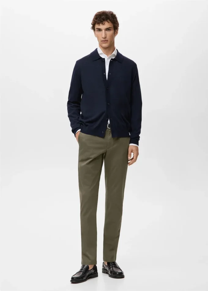 Barna Slim-Fit-Chino-Hose aus Twill