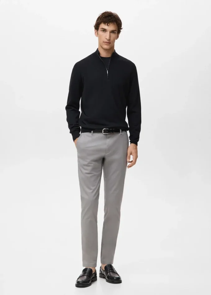 Barna Slim-Fit-Chino-Hose aus Twill