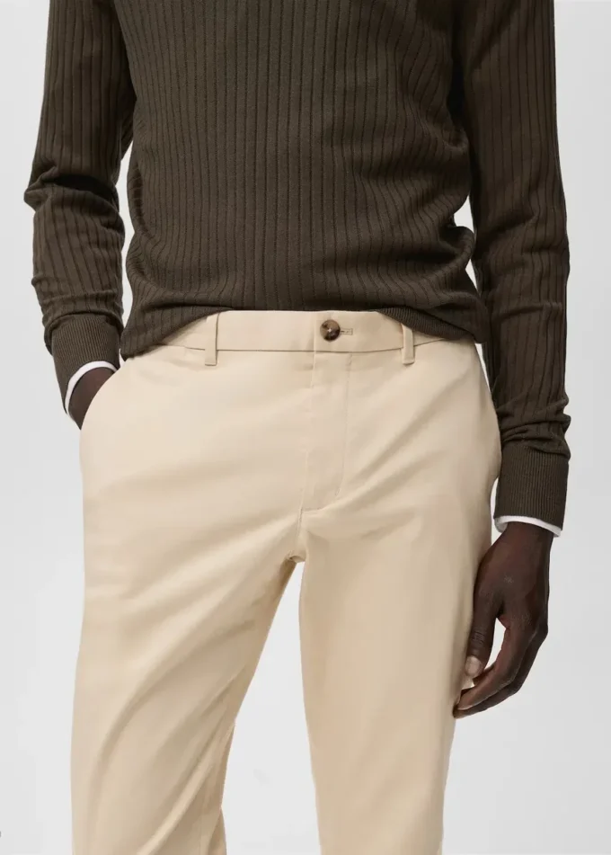 Barna Slim-Fit-Chino-Hose aus Twill