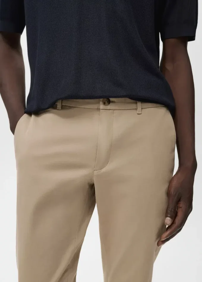 Barna Slim-Fit-Chino-Hose aus Twill