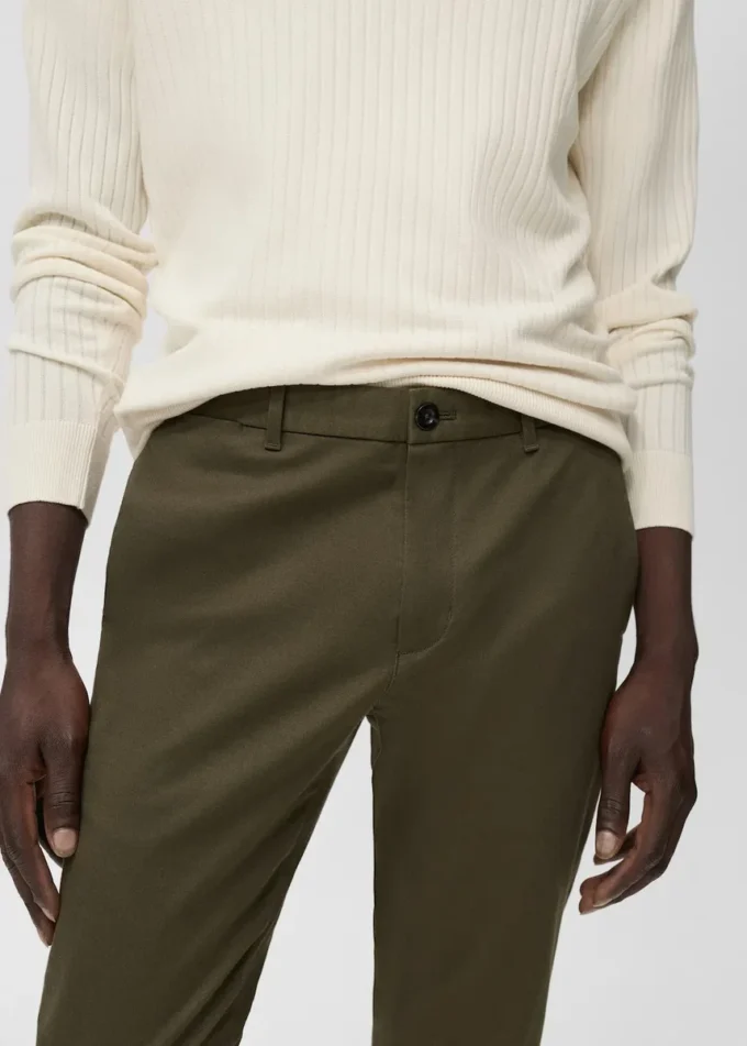 Barna Slim-Fit-Chino-Hose aus Twill