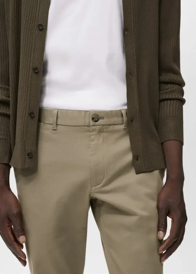 Barna Slim-Fit-Chino-Hose aus Twill