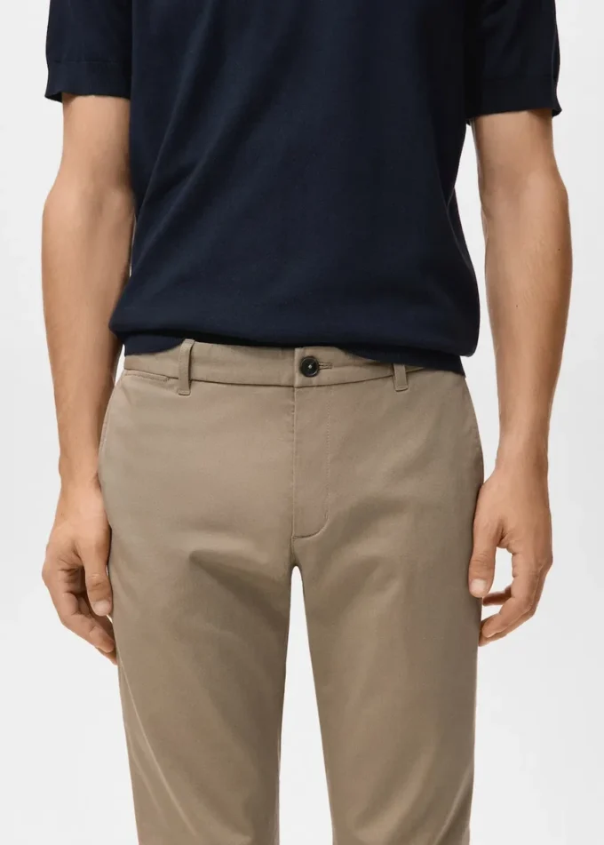 Barna Slim-Fit-Chino-Hose aus Twill