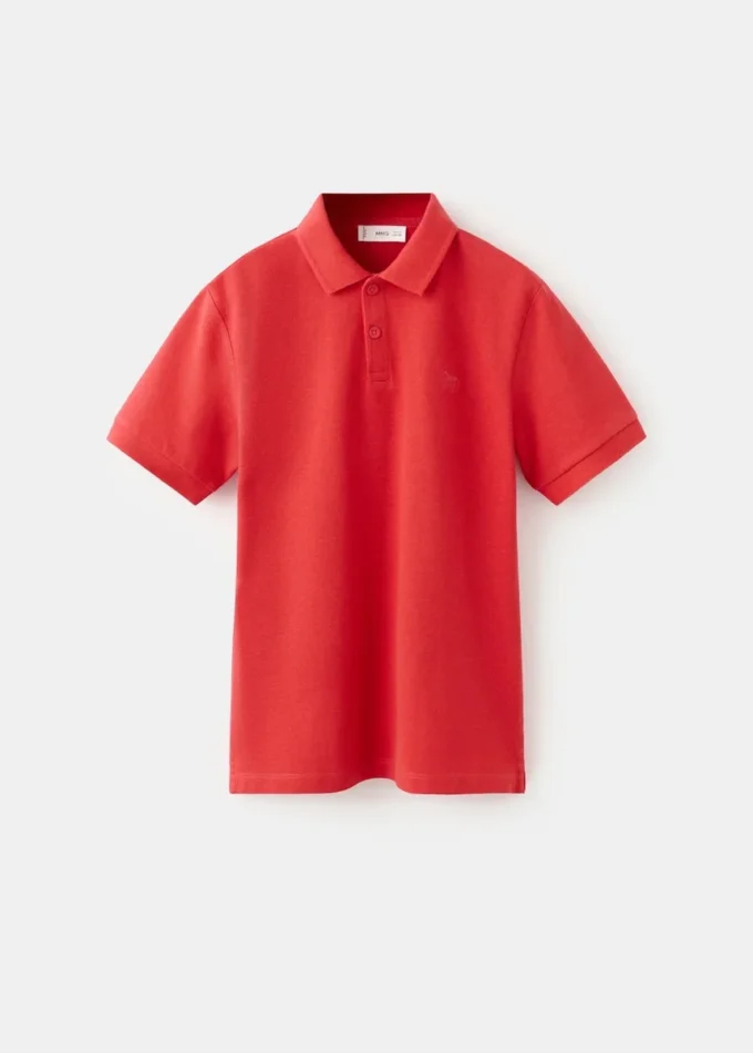 Basic-Poloshirt aus Baumwolle Basic-Poloshirt aus Baumwolle
