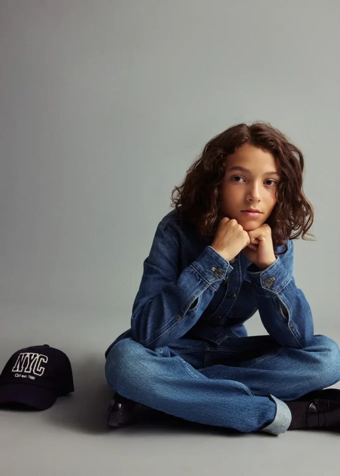 Baumwoll-Jeansjacke Baumwoll-Jeansjacke