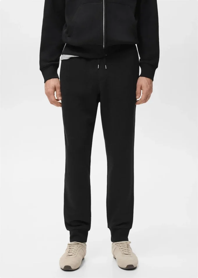 Baumwoll-Jogginghose mit elastischem Bund Baumwoll-Jogginghose mit elastischem Bund