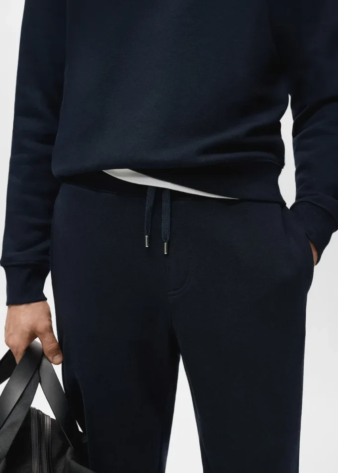 Baumwoll-Jogginghose mit elastischem Bund Baumwoll-Jogginghose mit elastischem Bund