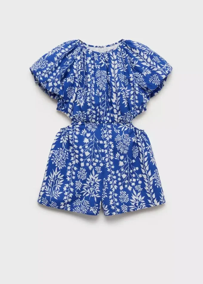 Baumwoll-Jumpsuit mit Print
