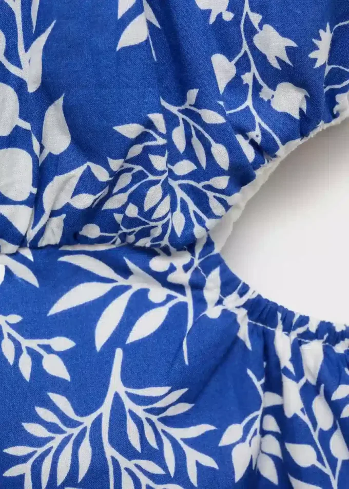 Baumwoll-Jumpsuit mit Print