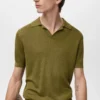 Baumwoll-Poloshirt mit Mikrostruktur Baumwoll-Poloshirt mit Mikrostruktur