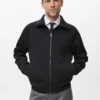 Baumwoll-Sweatshirt mit Reißverschluss