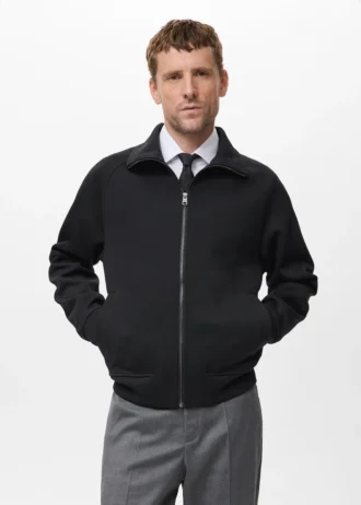 Baumwoll-Sweatshirt mit Reißverschluss