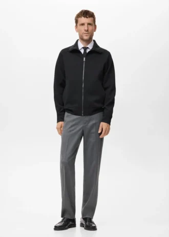Baumwoll-Sweatshirt mit Reißverschluss