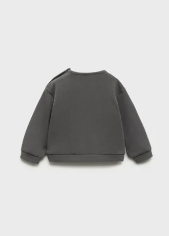 Baumwoll-Sweatshirt mit Stickerei
