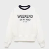 Baumwoll-Sweatshirt mit Stickerei