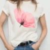 Baumwoll-T-Shirt mit Blumenmuster Baumwoll-T-Shirt mit Blumenmuster
