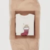 Baumwoll-T-Shirt mit gesticktem Bären Baumwoll-T-Shirt mit gesticktem Bären