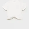 Baumwoll-T-Shirt mit Knoten Baumwoll-T-Shirt mit Knoten