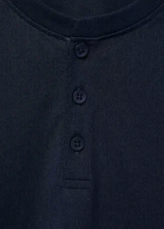 Baumwoll-T-Shirt mit Knöpfen
