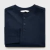Baumwoll-T-Shirt mit Knöpfen