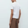 Baumwoll-T-Shirt mit kurzen Ärmeln