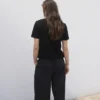 Baumwoll-T-Shirt mit kurzen Ärmeln