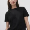 Baumwoll-T-Shirt mit kurzen Ärmeln