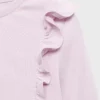 Baumwoll-T-Shirt mit Rüschen Baumwoll-T-Shirt mit Rüschen