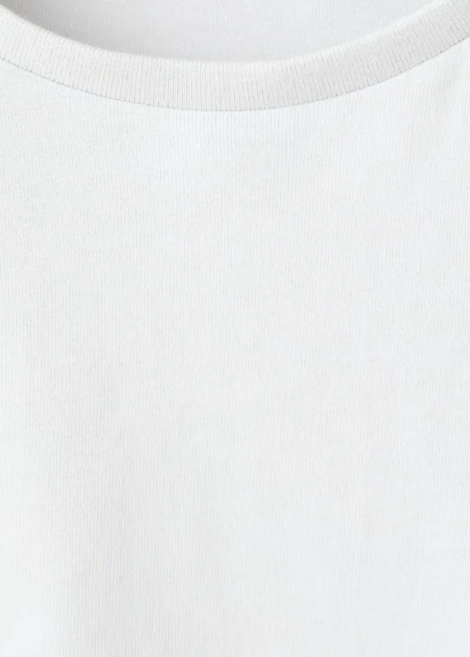 Baumwoll-T-Shirt mit Rüschen Baumwoll-T-Shirt mit Rüschen