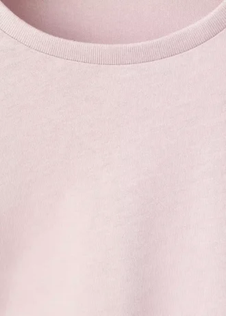 Baumwoll-T-Shirt mit Rüschen