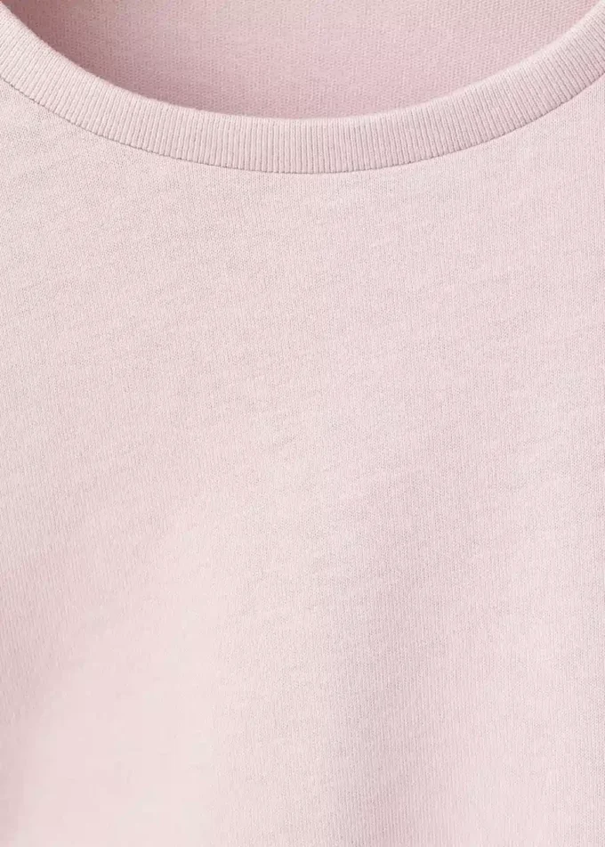 Baumwoll-T-Shirt mit Rüschen Baumwoll-T-Shirt mit Rüschen