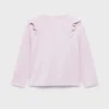 Baumwoll-T-Shirt mit Rüschen Baumwoll-T-Shirt mit Rüschen