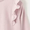 Baumwoll-T-Shirt mit Rüschen Baumwoll-T-Shirt mit Rüschen