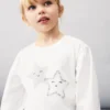 Baumwoll-T-Shirt mit Sternen Baumwoll-T-Shirt mit Sternen