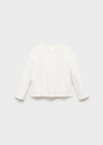 Baumwoll-T-Shirt mit Tasche
