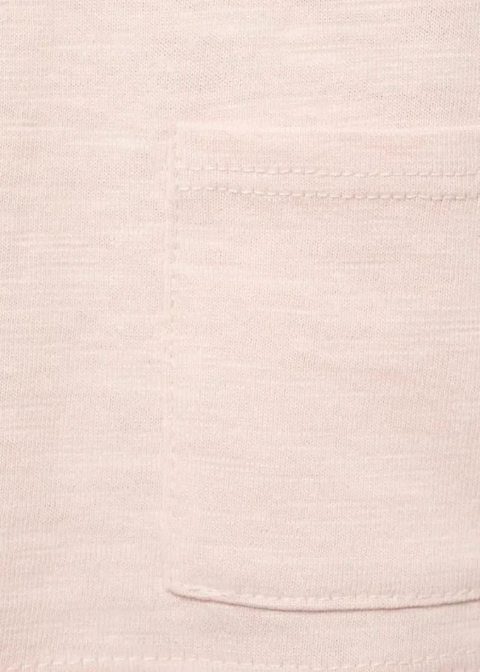 Baumwoll-T-Shirt mit Tasche