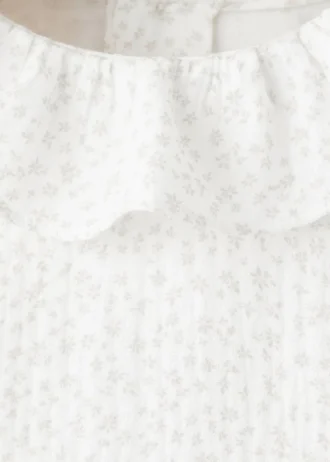 Baumwollbluse mit Blumenmuster