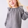 Baumwollbluse mit ethnischem Print Baumwollbluse mit ethnischem Print