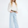 Baumwollbluse mit Spitze Baumwollbluse mit Spitze