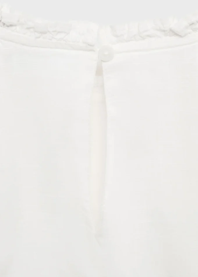 Baumwollbluse mit Spitze Baumwollbluse mit Spitze