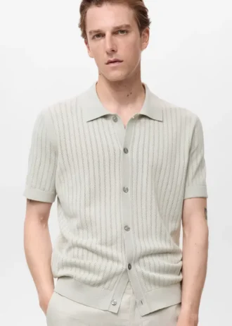 Baumwollbluse mit Spitzendetails