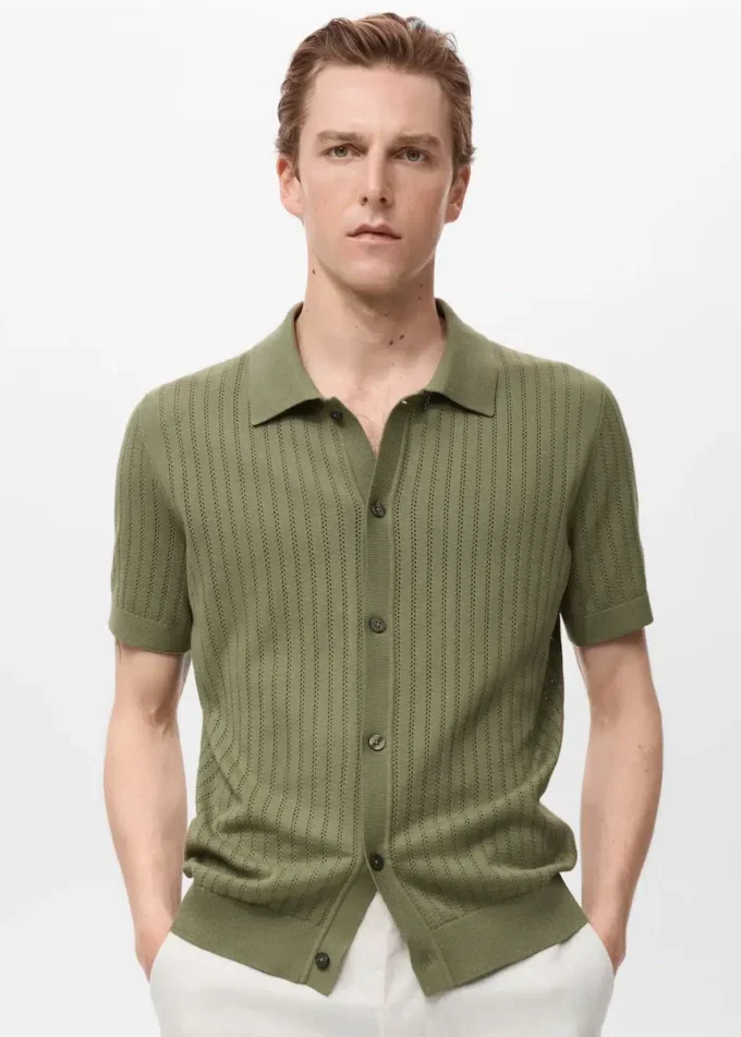 Baumwollbluse mit Spitzendetails Baumwollbluse mit Spitzendetails