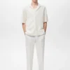 Baumwollbluse mit Spitzendetails