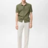 Baumwollbluse mit Spitzendetails Baumwollbluse mit Spitzendetails