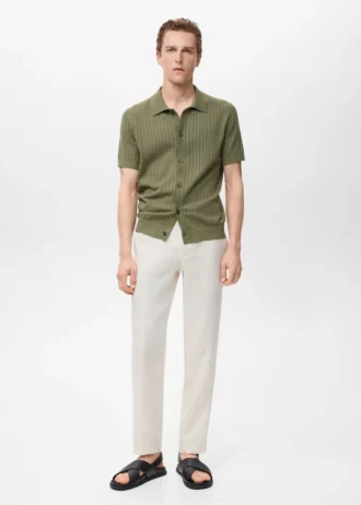 Baumwollbluse mit Spitzendetails