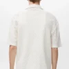 Baumwollbluse mit Spitzendetails