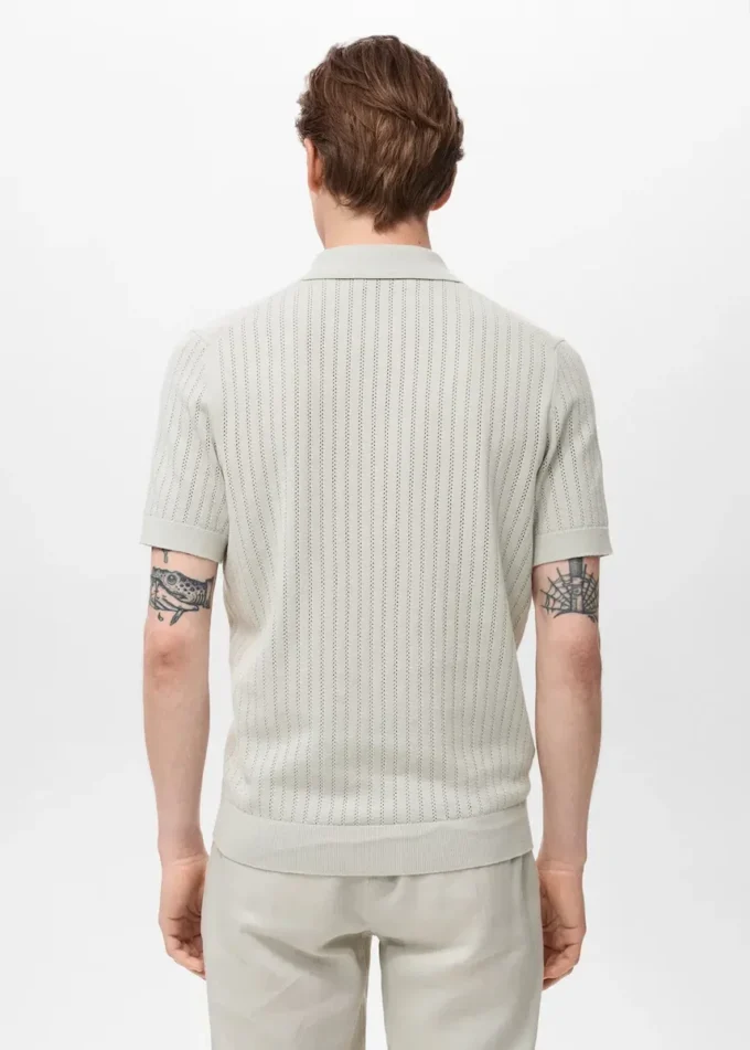 Baumwollbluse mit Spitzendetails Baumwollbluse mit Spitzendetails