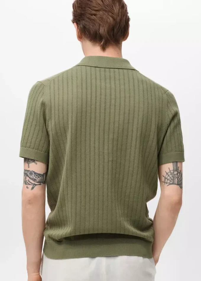 Baumwollbluse mit Spitzendetails Baumwollbluse mit Spitzendetails