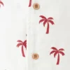 Baumwollhemd mit Palmenmuster