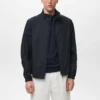 Baumwolljacke mit Knopfkragen Baumwolljacke mit Knopfkragen